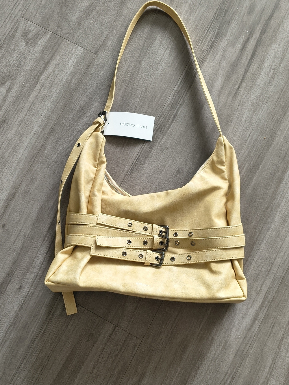 Samo Ondoh Trio Belt Mug Bag L In Vintage Lemon